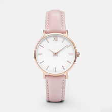 Load image into Gallery viewer, Zegarek Damski mode Simple femmes montres Femme dames décontracté en cuir Montre à Quartz Femme horloge Relogio Feminino Montre Femme