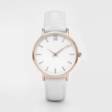 Load image into Gallery viewer, Zegarek Damski mode Simple femmes montres Femme dames décontracté en cuir Montre à Quartz Femme horloge Relogio Feminino Montre Femme