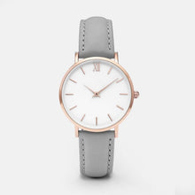 Load image into Gallery viewer, Zegarek Damski mode Simple femmes montres Femme dames décontracté en cuir Montre à Quartz Femme horloge Relogio Feminino Montre Femme