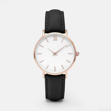 Load image into Gallery viewer, Zegarek Damski mode Simple femmes montres Femme dames décontracté en cuir Montre à Quartz Femme horloge Relogio Feminino Montre Femme